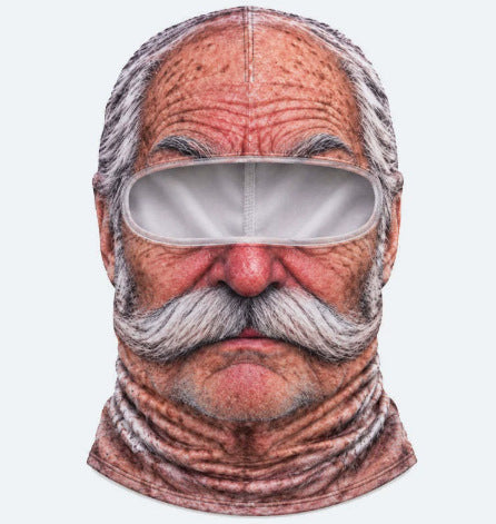 Funny Realistic Ski Mask – Winter Outdoor Snow Face Cover for Skiing and Parties