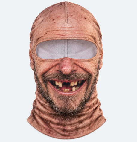 Funny Realistic Ski Mask – Winter Outdoor Snow Face Cover for Skiing and Parties