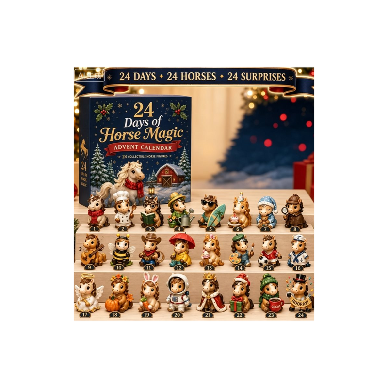 Christmas Ponies Advent Calendar — gift set