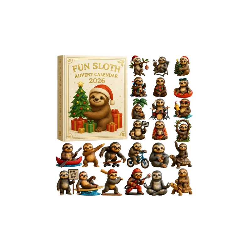 Sloths Advent Calendar — gift set