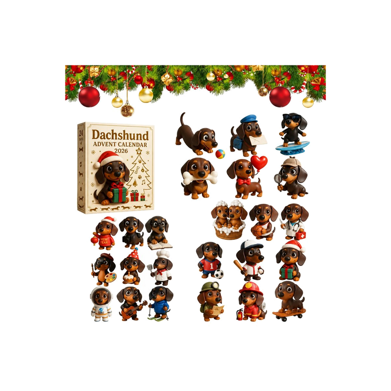 Dachshunds Advent Calendar — gift set