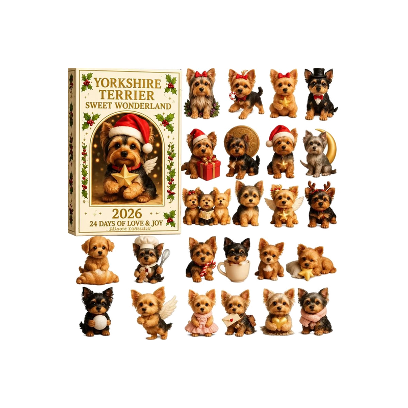 Yorkshire Terriers Advent Calendar — gift set