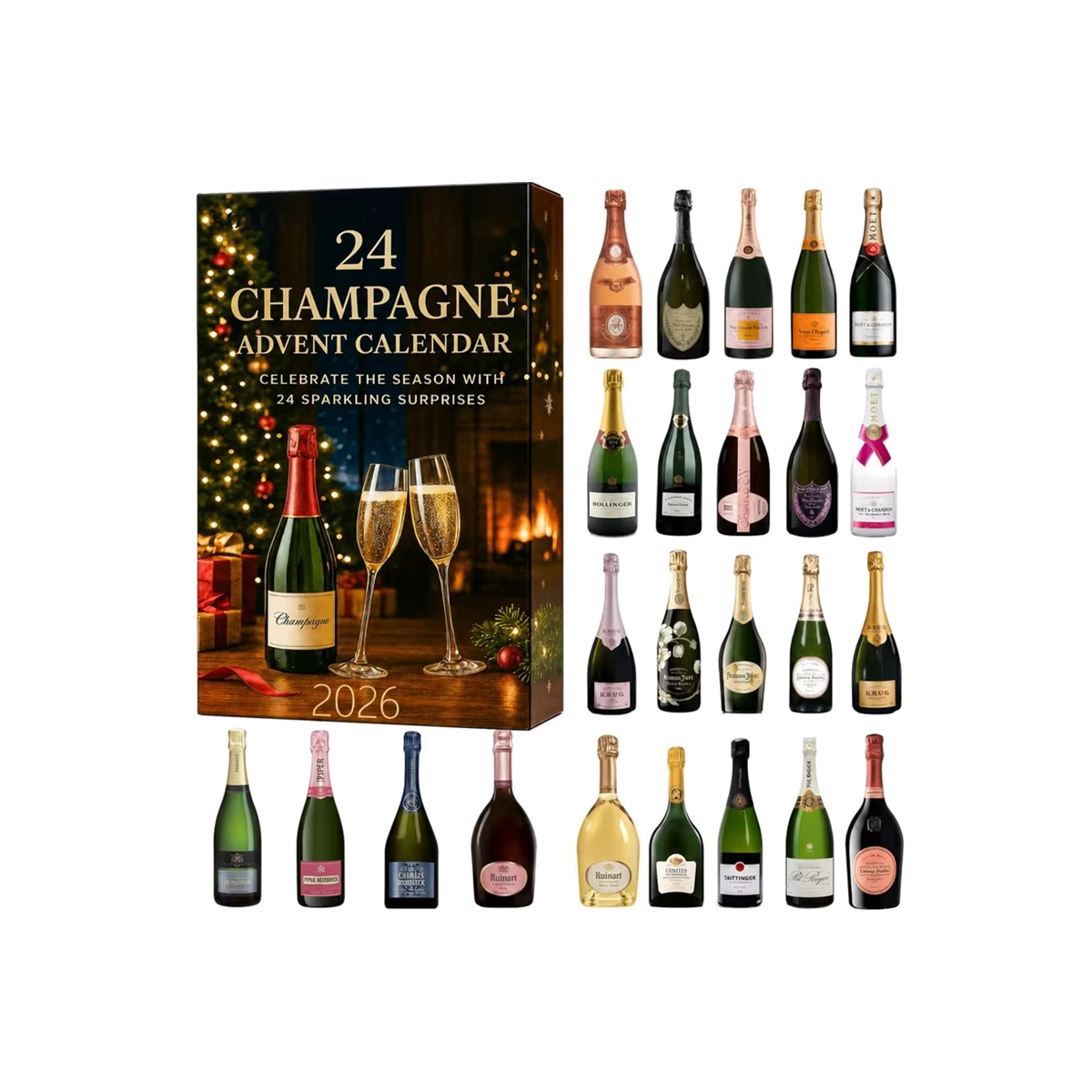 DFY retail hero v2 — Champagne Advent Calendar — original artwork
