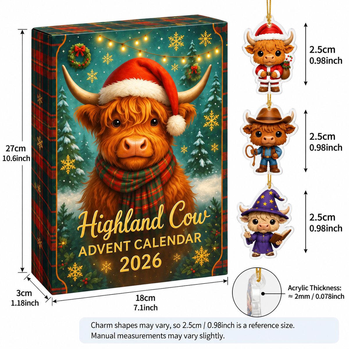 Highland Cow Advent Calendar