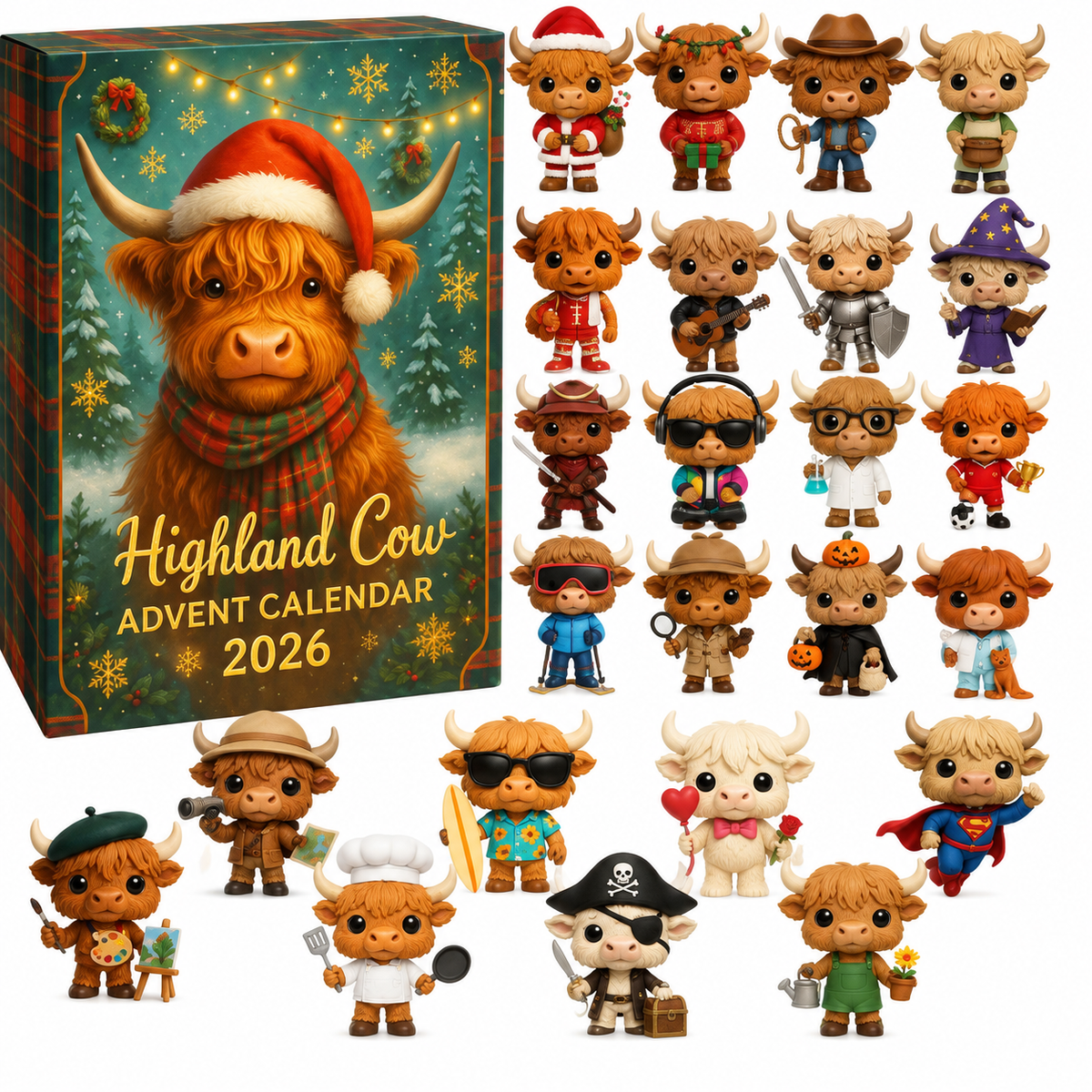 Highland Cow Advent Calendar