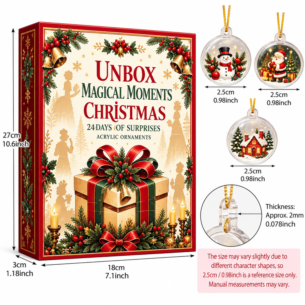 Christmas Snow Globe Advent Calendar