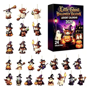 Witch Hat Highland Cow Advent Calendar