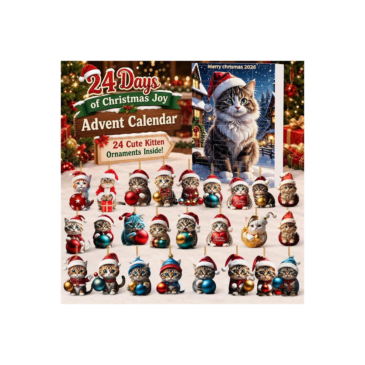 DFY retail hero v2 — Christmas Kitten Advent Calendar — original artwork
