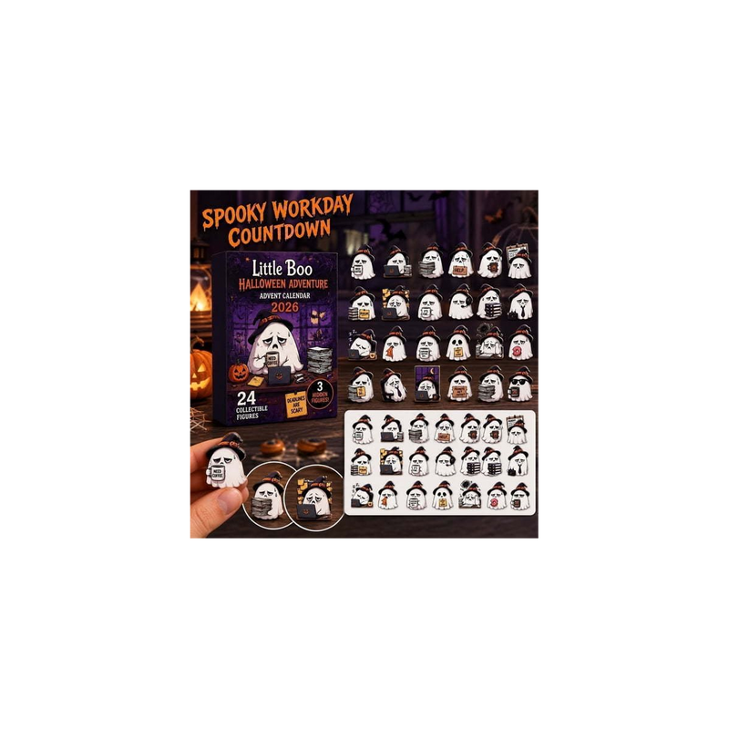 Tired Office Ghost Advent Calendar — gift set