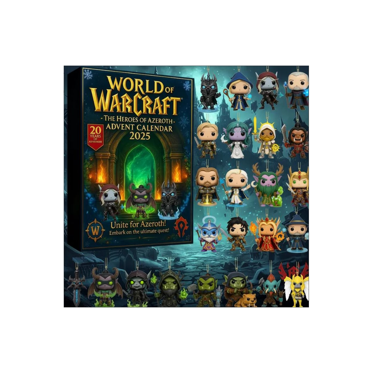 DFY retail hero v2 — World of Warcraft Advent Calendar — original artwork