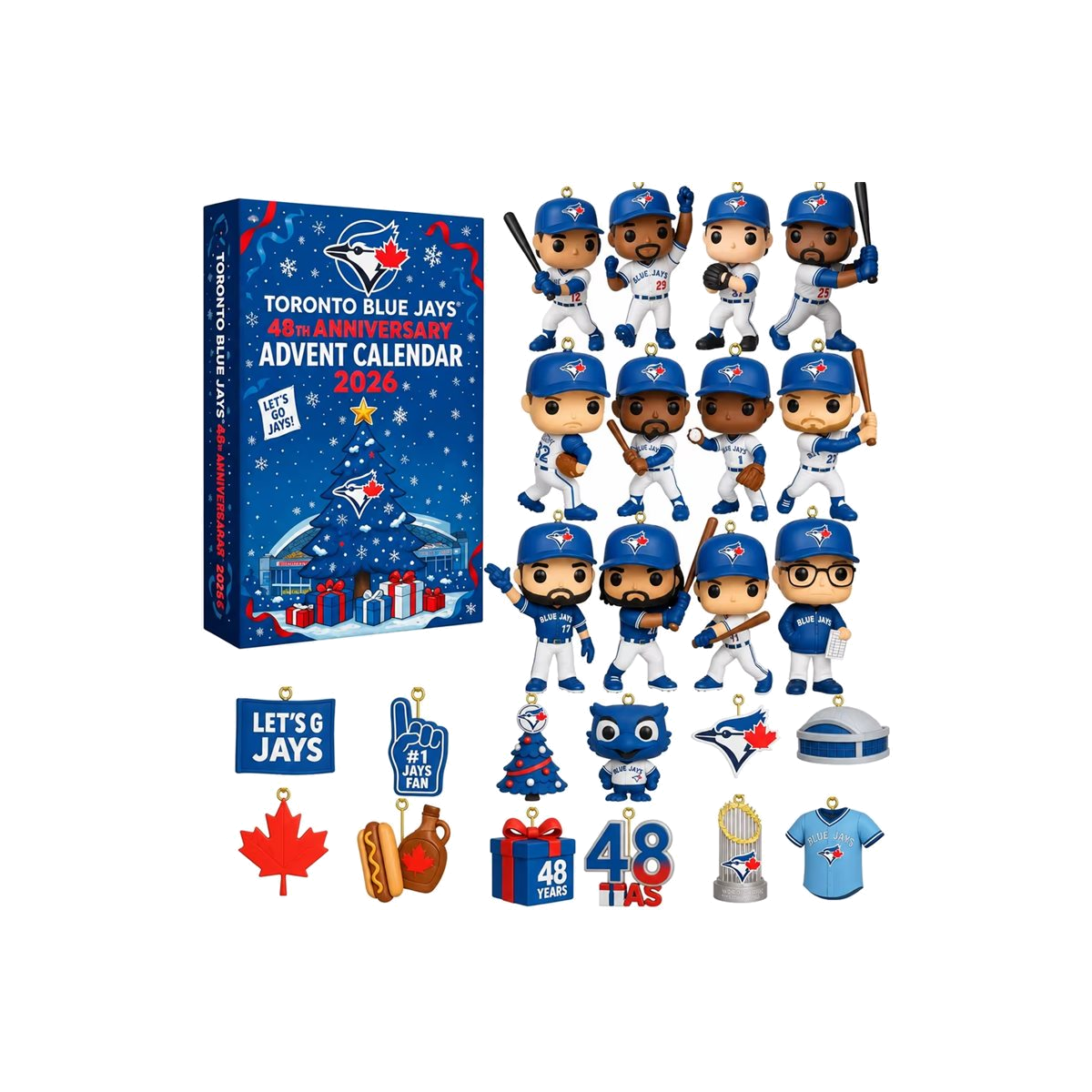 DFY retail hero v2 — Toronto Blue Jays 48th Anniversary Advent Calendar — original artwork