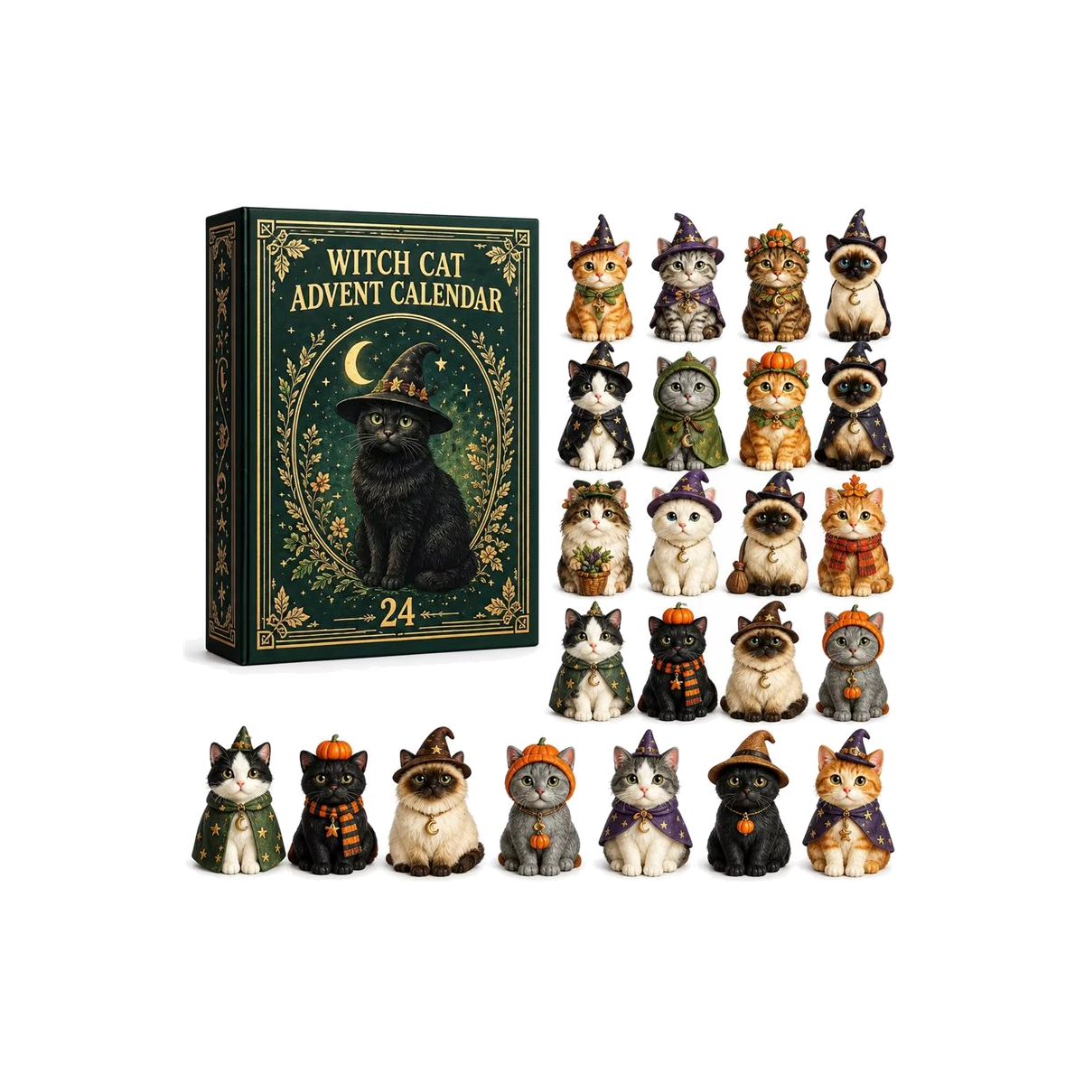 DFY retail hero v2 — Witch Cat Advent Calendar — original artwork