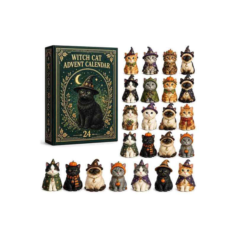 Witch Cat Advent Calendar — gift set