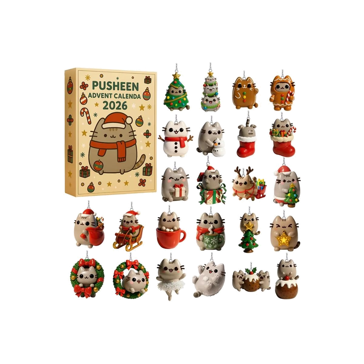 DFY retail hero v2 — Pusheen Advent Calendar — original artwork