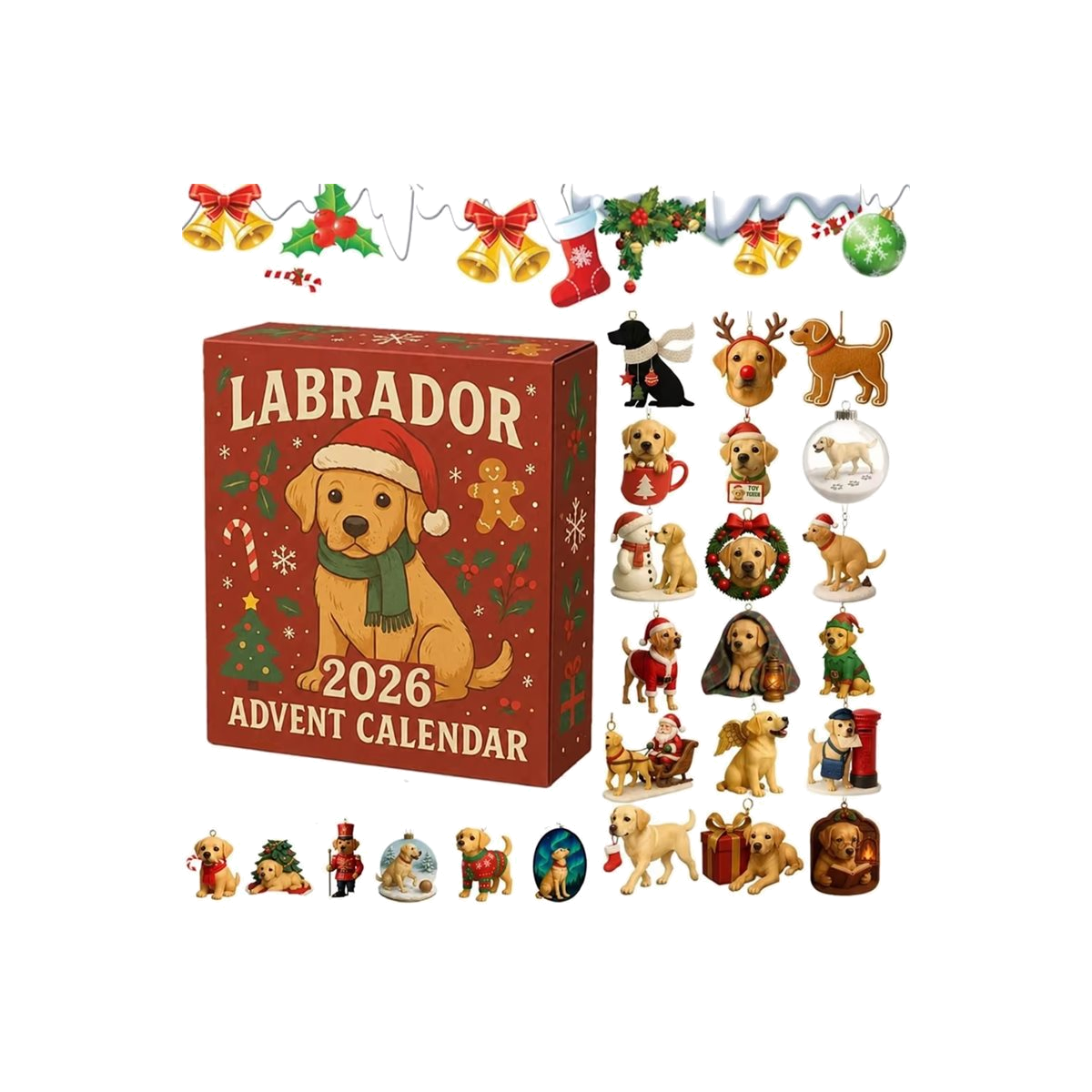 DFY retail hero v2 — Labrador Advent Calendar — original artwork