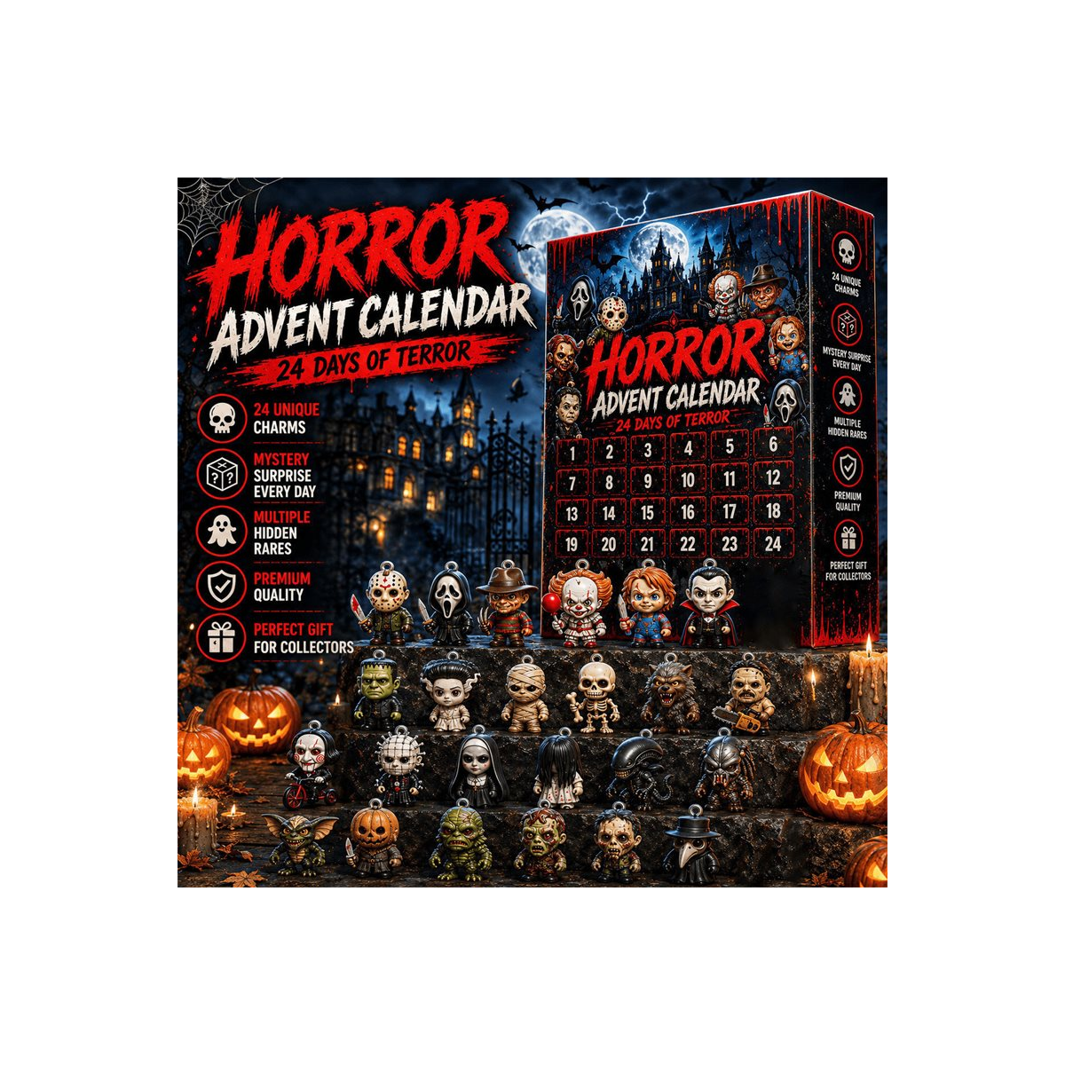 DFY retail hero v2 — Horror Character Advent Calendar — original artwork