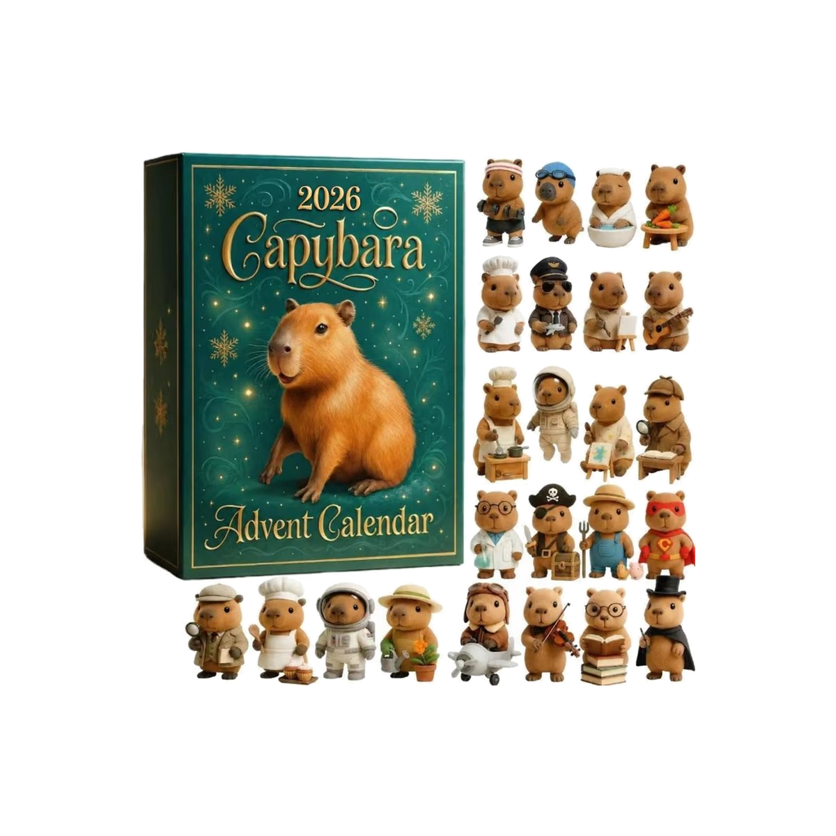 DFY retail hero v2 — Capybara Advent Calendar — original artwork