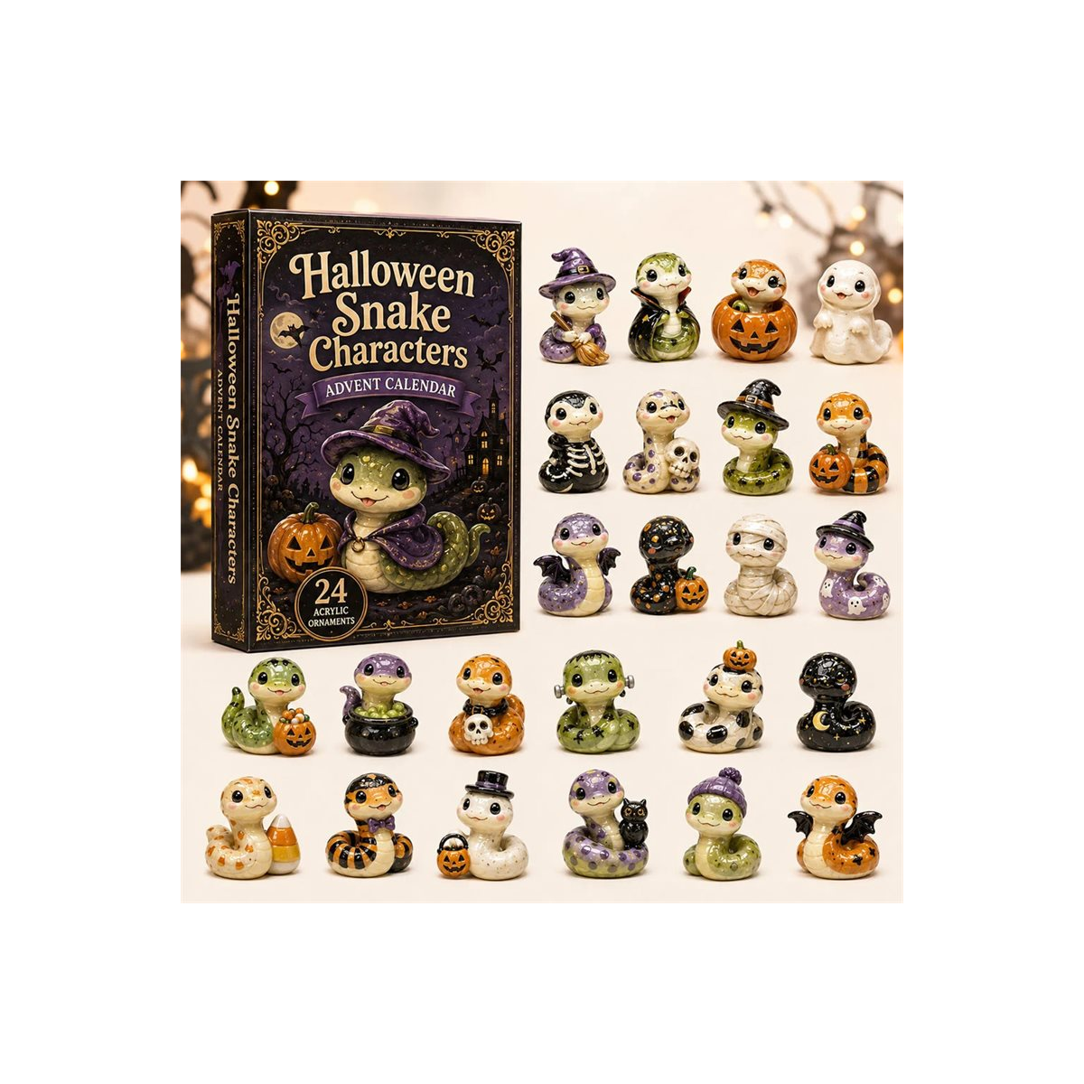 DFY retail hero v2 — Witch Pumpkin Snake Advent Calendar — original artwork