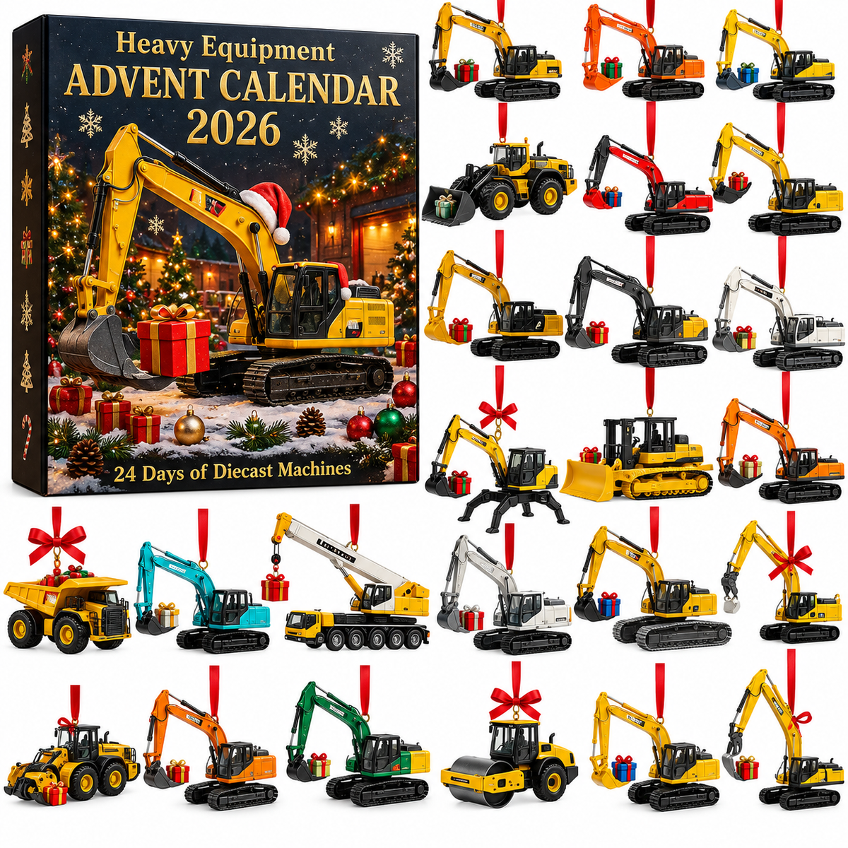 Construction Vehicle Advent Calendar