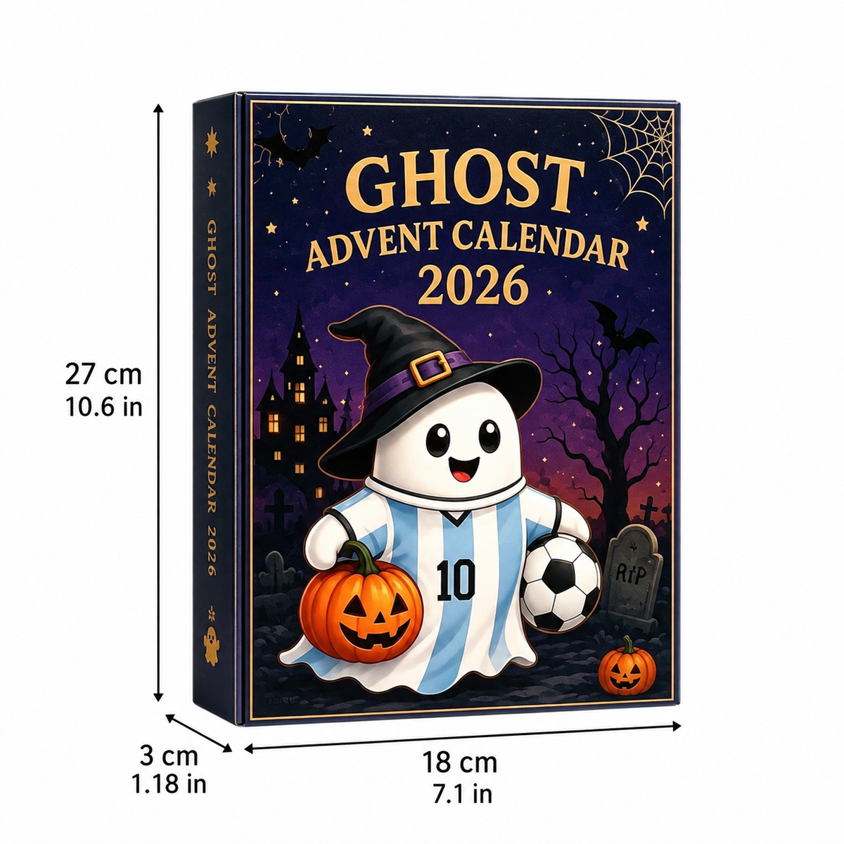 Numbered Soccer Jersey Ghost Advent Calendar