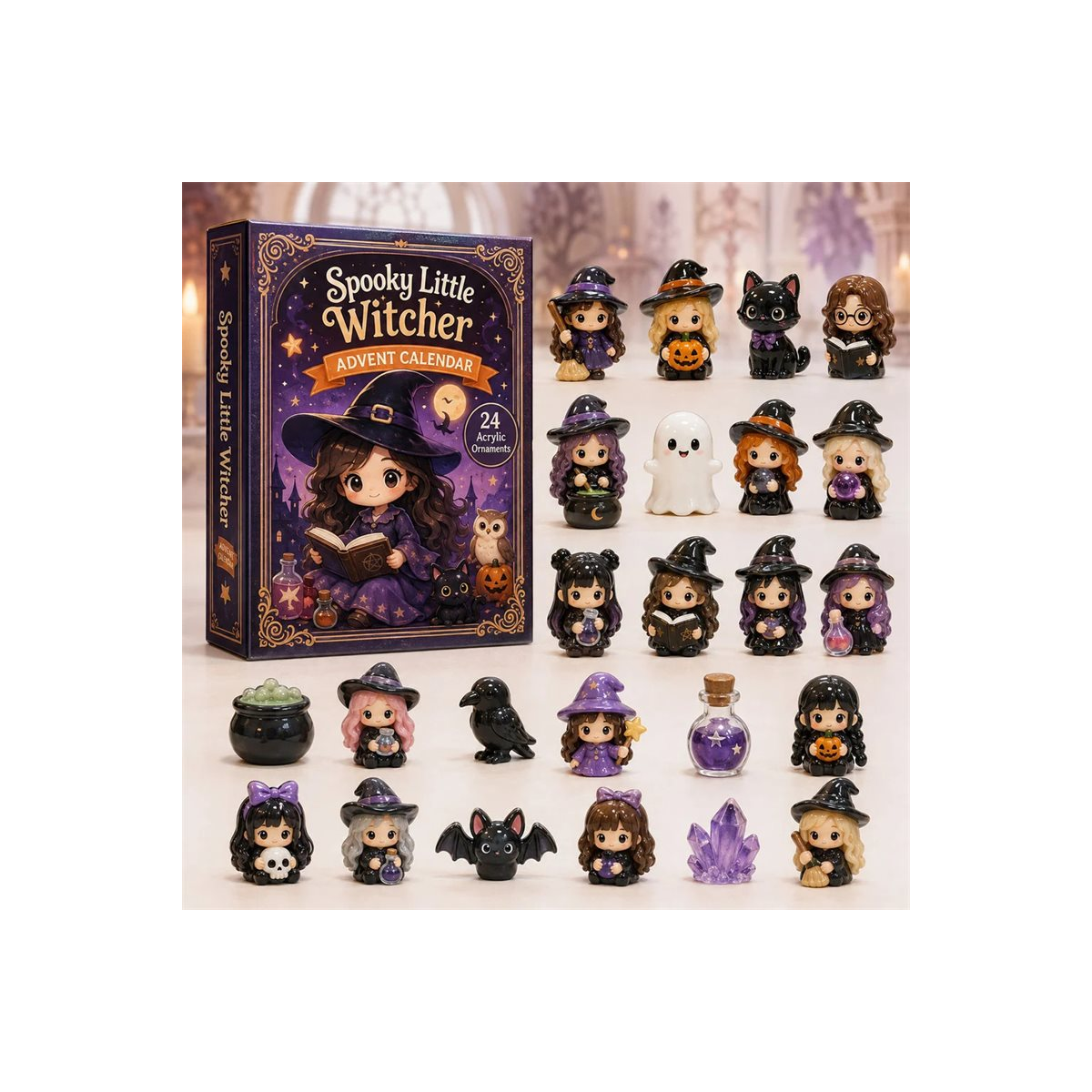 DFY retail hero v2 — Witch Reading Advent Calendar — original artwork