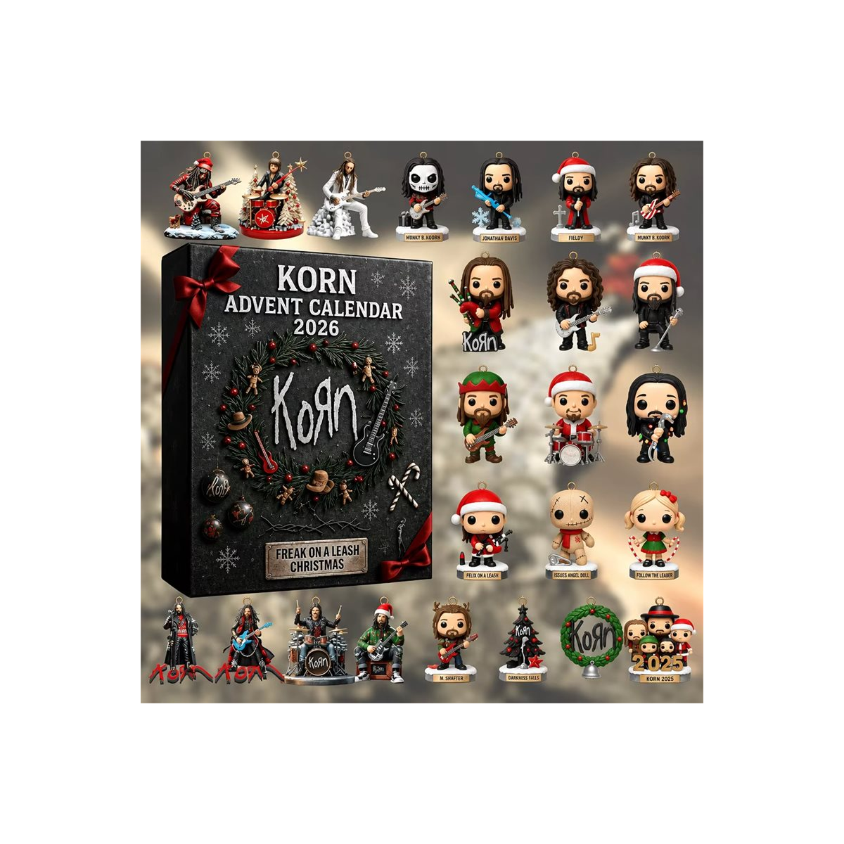 DFY retail hero v2 — Korn Band Advent Calendar — original artwork