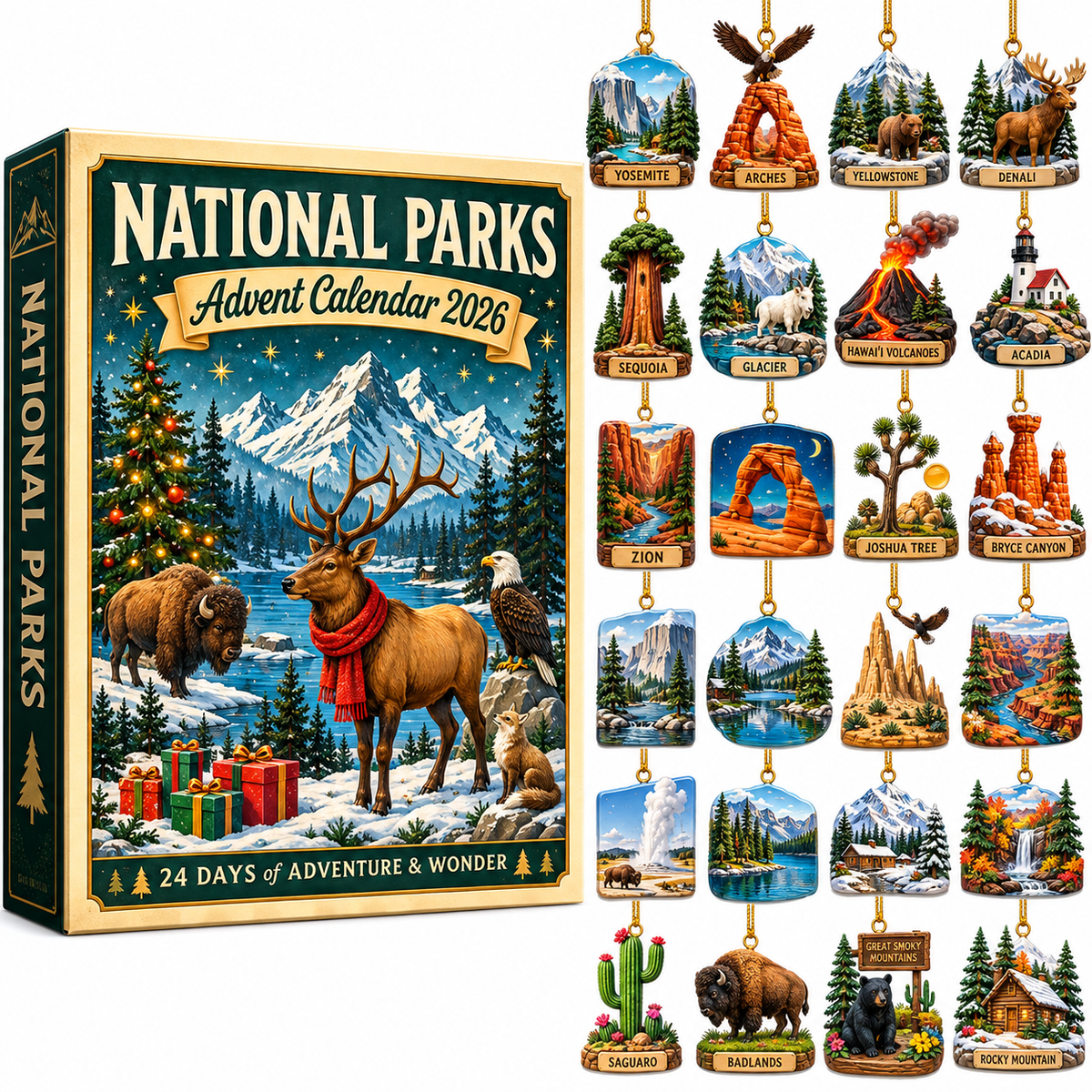 National Parks Deer Advent Calendar