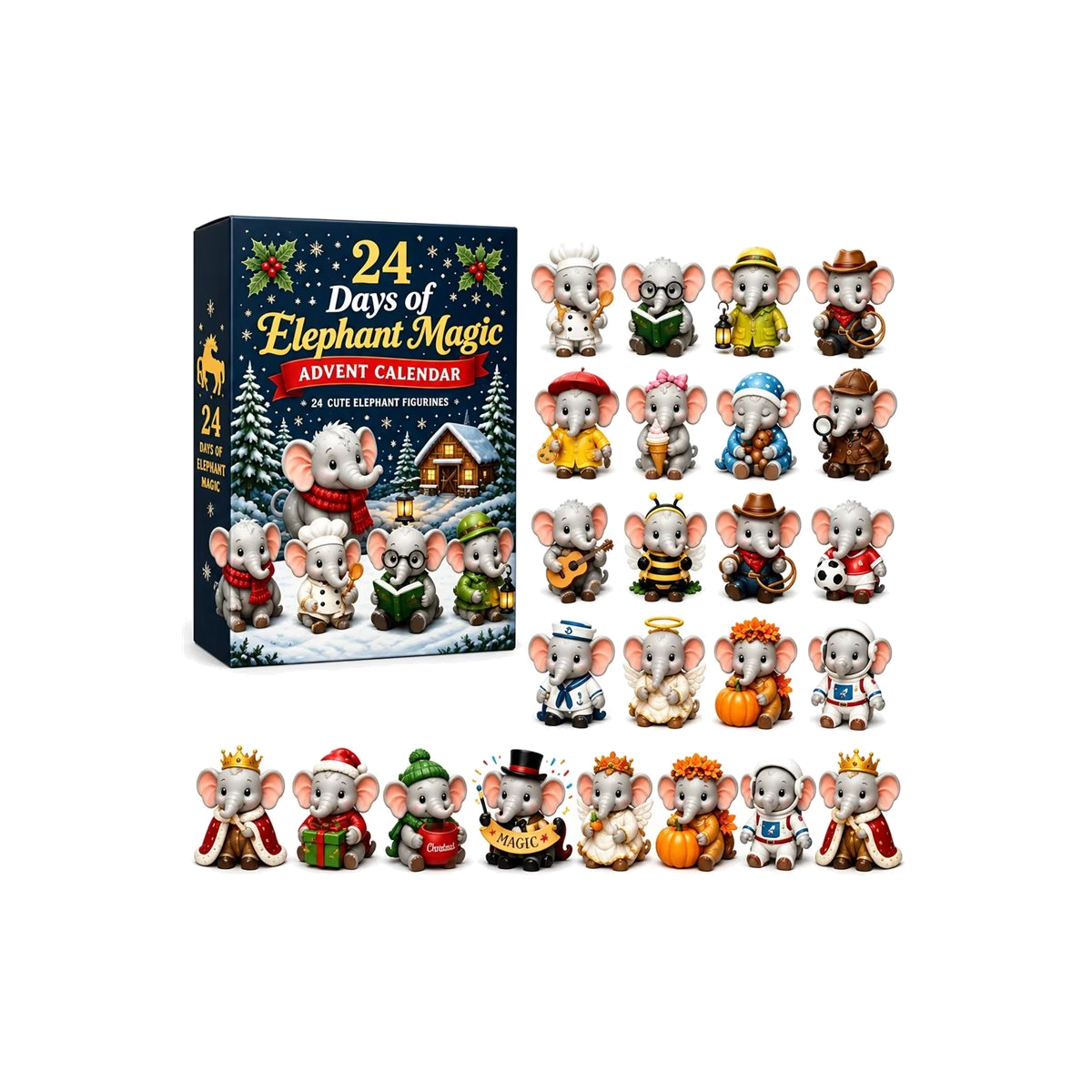 DFY retail hero v2 — Elephant Magic Advent Calendar — original artwork