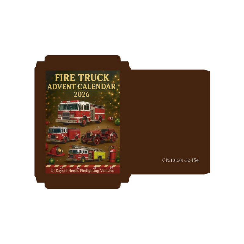 Fire Trucks Advent Calendar — gift set