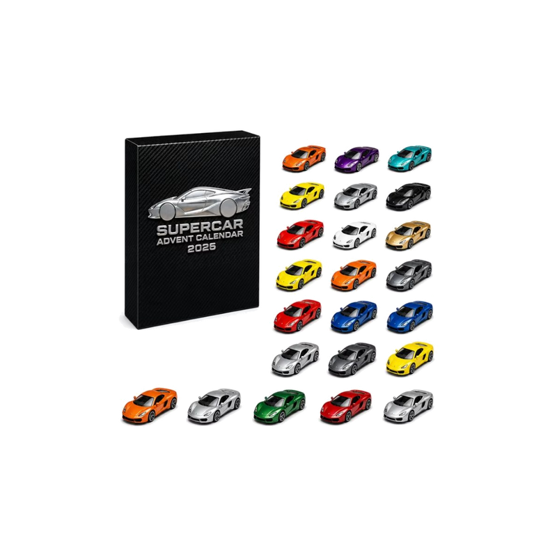 Supercars — Black Edition Advent Calendar — gift set