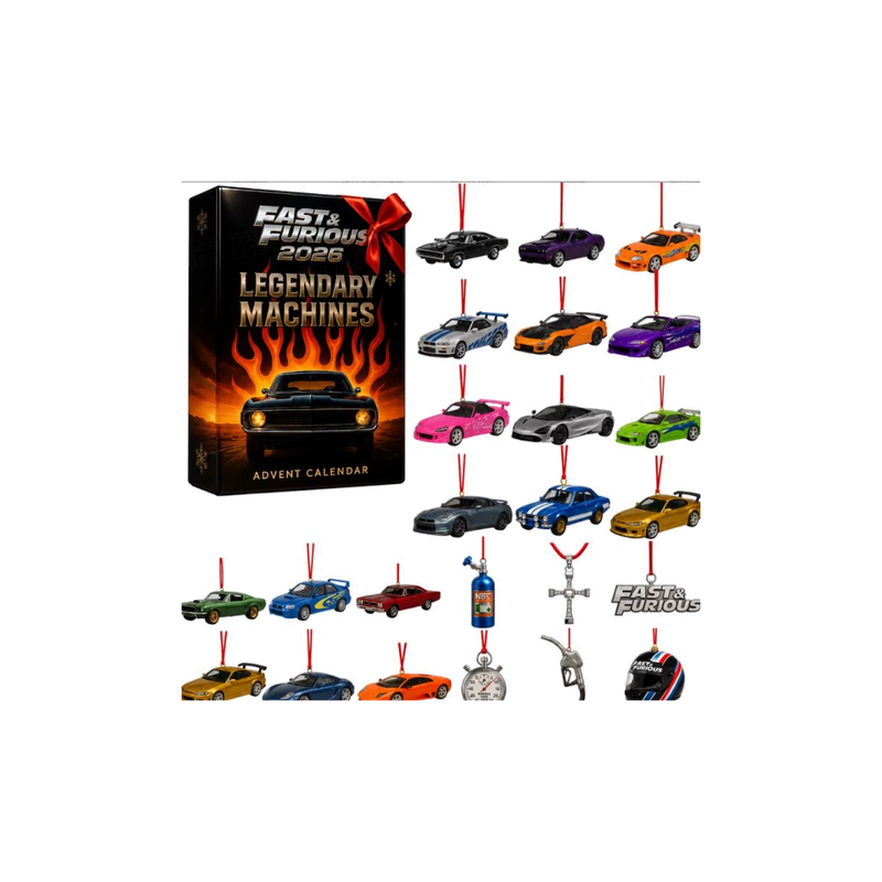 Fast & Furious Cars Advent Calendar — gift set