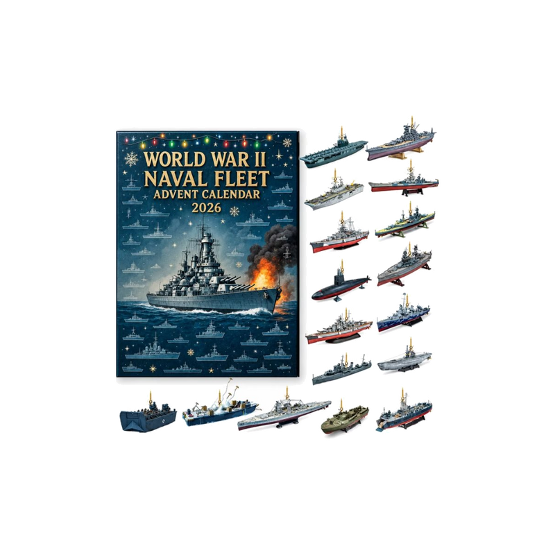 World War II Naval Fleet Advent Calendar — gift set