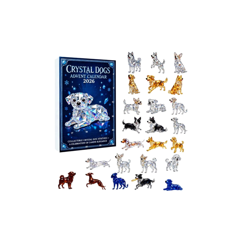 Crystal Dogs Advent Calendar — gift set